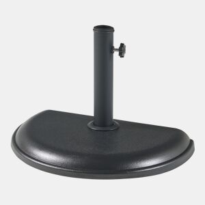 Suporte para guarda-sol Bisenti Semicircular Betão 45 x 29 x 4,5 cm - Preto casa.pro