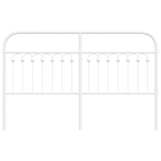vidaXL Cabeceira de cama 150 cm metal branco vidaXL Cabeceira de cama 150 cm metal branco