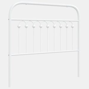 vidaXL Cabeceira de cama 100 cm metal branco