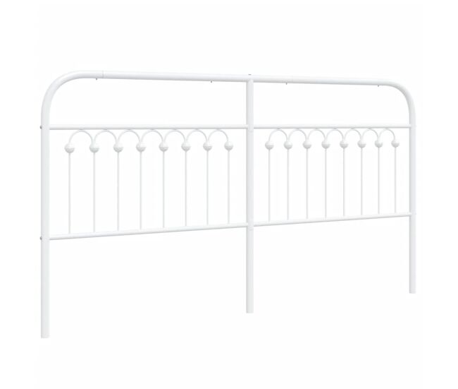 Vidaxl cabecero de metal blanco 180 cm