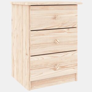 vidaXL Mesa de cabeceira ALTA 41x35x55,5 cm madeira de pinho maciça