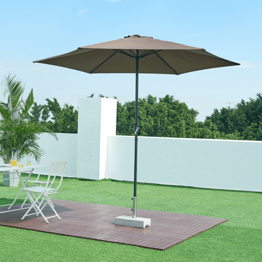Suporte para guarda-sol Bomba granito retangular 45x22,5x9,5cm - Cinzento casa.pro