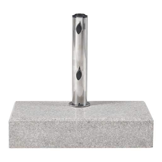 Suporte para guarda-sol Bomba granito retangular 45x22,5x9,5cm - Cinzento casa.pro