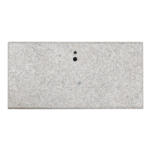 Suporte para guarda-sol Bomba granito retangular 45x22,5x9,5cm - Cinzento casa.pro