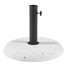 Suporte para guarda-sol Bitritto Circular Ø45 x 6 cm Betão - Aspeto Cascalho Branco casa.pro