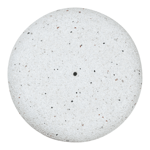 Suporte para guarda-sol Bitritto Circular Ø45 x 6 cm Betão - Aspeto Cascalho Branco casa.pro
