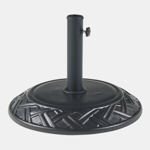 Suporte para guarda-chuva Bisegna redondo em betão Ø50x7cm - Preto casa.pro
