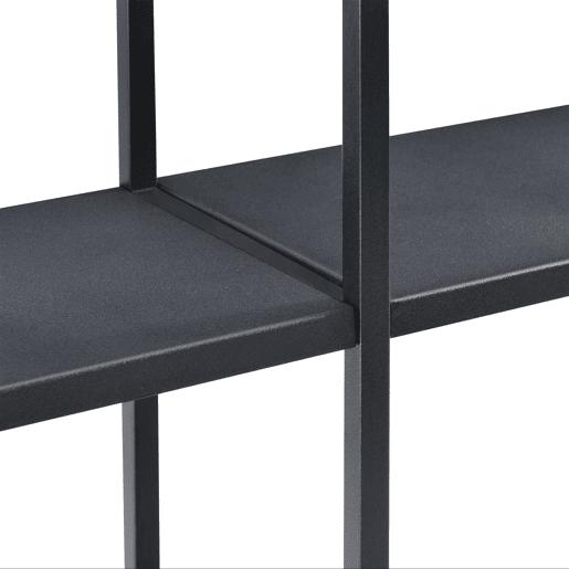 Estante de parede Jelsa com 9 compartimentos abertos Estante de ferro 160 x 18 x 110 cm Preto en.casa Estante de parede Jelsa com 9 compartimentos abertos Estante de ferro 160 x 18 x 110 cm Preto en.casa