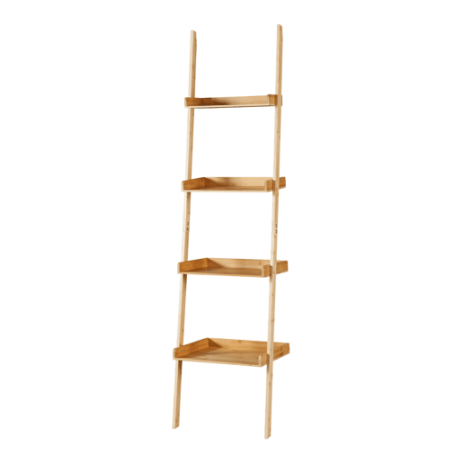 Estante em escada Göinge de 4 níveis bambu 176 x 44 x 37 cm - Natural en.casa