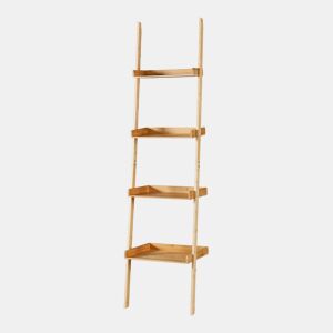 Estante em escada Göinge de 4 níveis bambu 176 x 44 x 37 cm - Natural en.casa