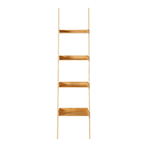 Estante em escada Göinge de 4 níveis bambu 176 x 44 x 37 cm - Natural en.casa