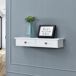 Estantería de pared Geeste con cajón MDF Estantería de pared Geeste con cajón MDF Blanco