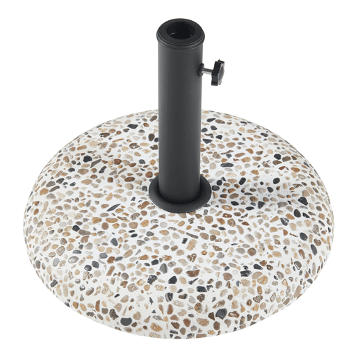 Suporte para guarda-sol Bitritto Circular Ø45 x 6 cm Betão - Aspeto gravilha casa.pro