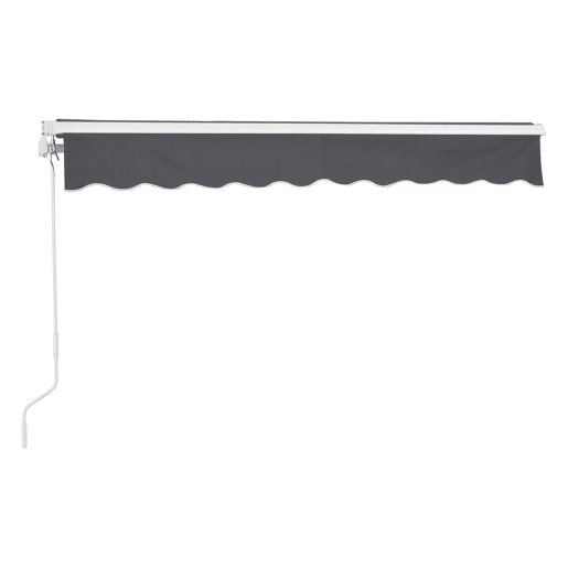 Toldo Articulado Bitonto Retráctil Manual 300 x 250 cm Cinzento Escuro en.casa