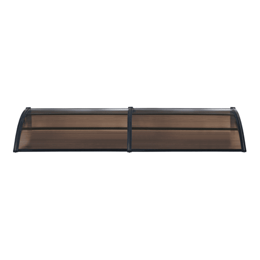 Toldo exterior Mellerud para portas com proteção policarbonato proteção plástica 200 x 100 cm - Preto e Castanho en.casa Toldo exterior Mellerud para portas com proteção policarbonato proteção plástica 200 x 100 cm - Preto e Castanho en.casa