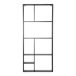 Estantería de pared Jämijärvi con 8 compartimentos abiertos acero Estantería de pared Jämijärvi con 8 compartimentos abiertos acero Negro