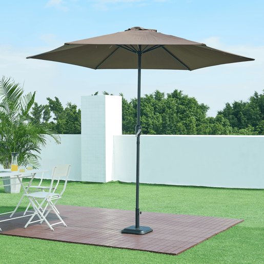 Suporte para guarda-sol Biccari 35x35x4,5 cm betão - Preto casa.pro