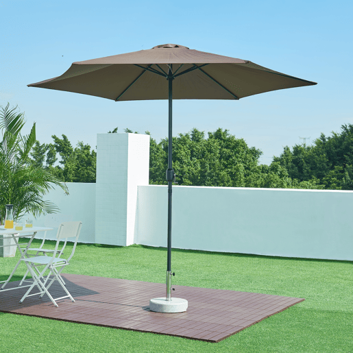 Suporte para guarda-sol Bomba granito redondo Ø38x9cm - Cinzento casa.pro
