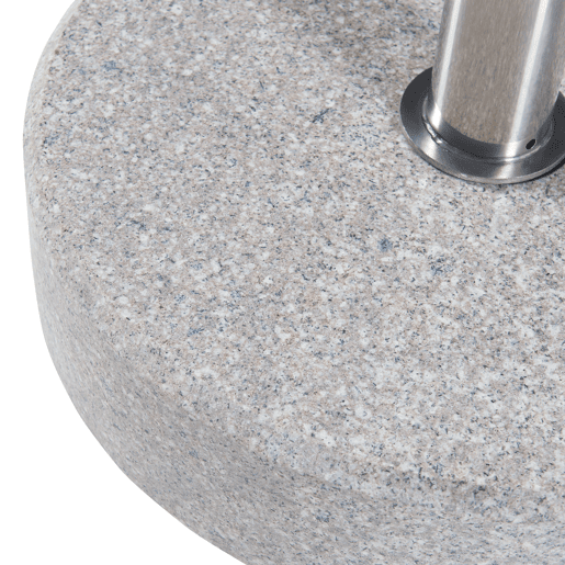 Suporte para guarda-sol Bomba granito redondo Ø38x9cm - Cinzento casa.pro