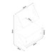 Estantería de pared Tingvoll con puertas Estantería de pared Tingvoll con puertas Natural