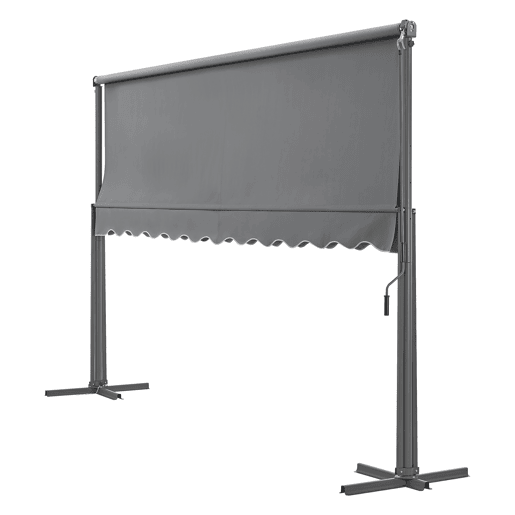 Toldo de pé Selenizza impermeável com manivela manual 500 x 300 x 260 cm cinzento escuro pro.tec
