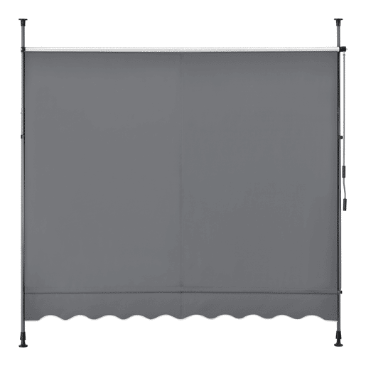 Toldo articulado com varas telescópicas 300 x 120 x 220-309 cm Cinzento médio pro.tec