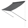 Toldo de aço extensível para terraço exterior Málaga 300 x 120 cm - Cinzento pro.tec