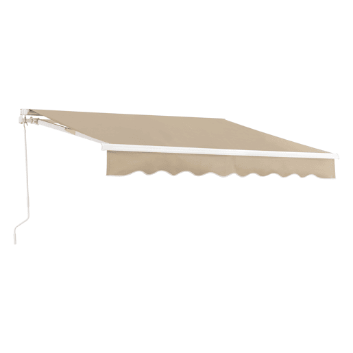 Toldo Articulado Bitonto Retráctil Manual 300 x 250 cm Bege en.casa