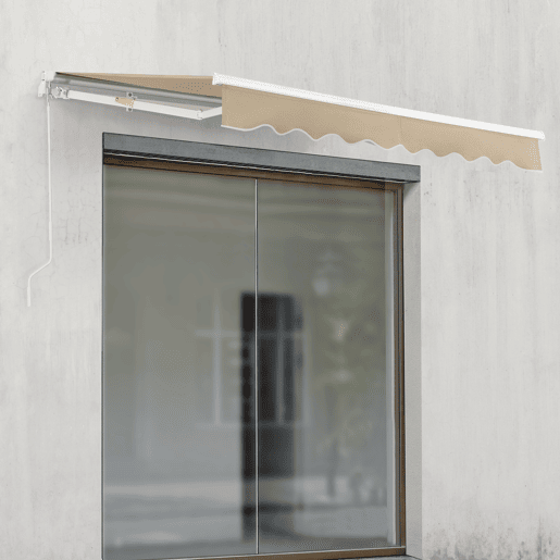 Toldo Articulado Bitonto Retráctil Manual 300 x 250 cm Bege en.casa