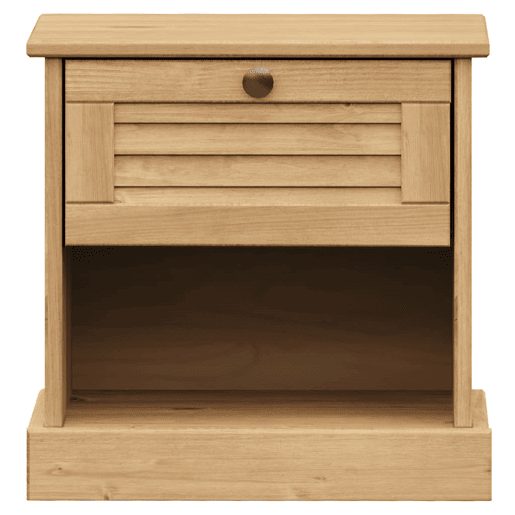 vidaXL Mesa de cabeceira VIGO 42x35x42 cm madeira de pinho maciça