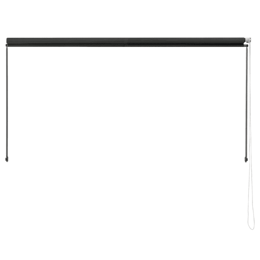 Toldo de aço extensível para terraço exterior Málaga 150 x 120 cm - Cinzento pro.tec