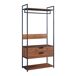 Conjunto de 2 percheros Larem con 2 cajones y 7 estantes Conjunto de 2 percheros Larem con 2 cajones y 7 estantes Negro/ Madera