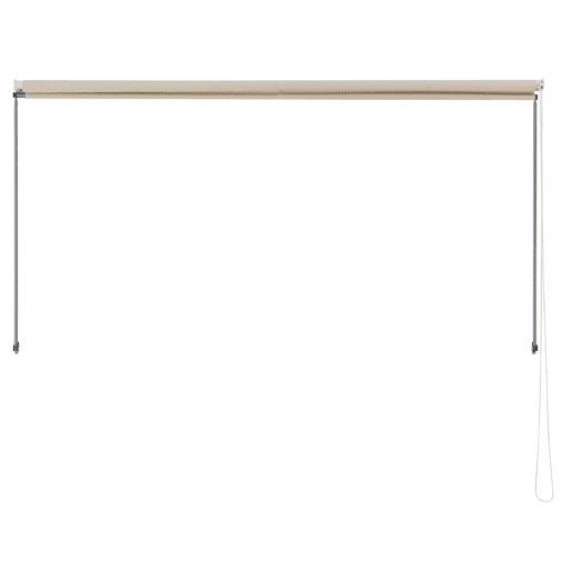 Toldo de aço extensível para terraço exterior Málaga 150 x 120 cm - Bege pro.tec