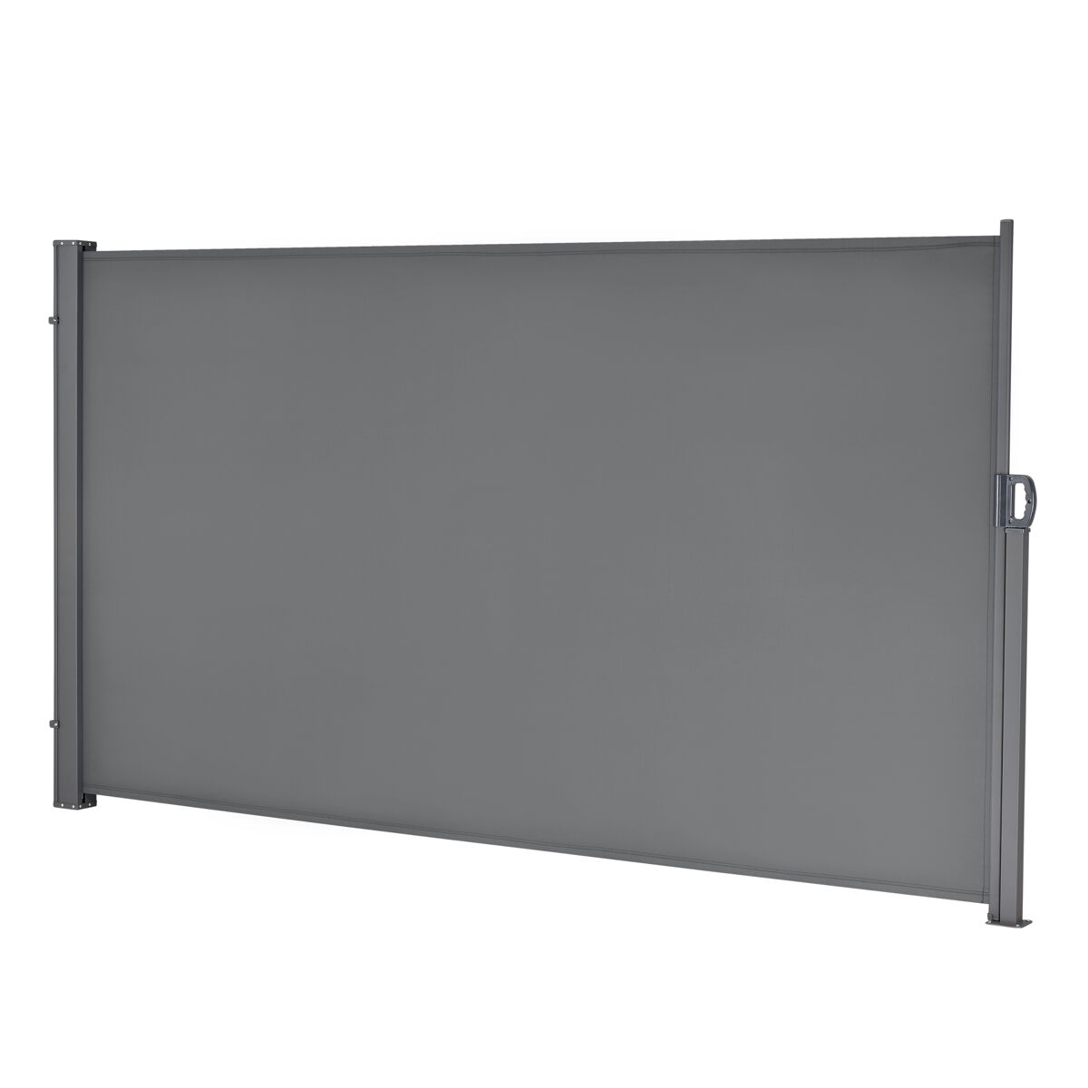 Toldo lateral exterior mulhacén extensible 160 x 300 cm gris medio [pro.tec]