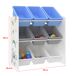 Estantería para niños Muxía 3 niveles aglomerado 62 Estantería para niños Muxía 3 niveles aglomerado 62 Blanco/ Azul