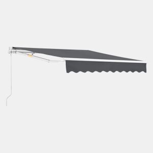 Toldo Articulado Bitonto Retráctil Manual 250 x 200 cm Cinzento Escuro en.casa