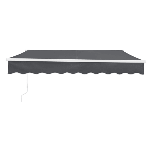 Toldo Articulado Bitonto Retráctil Manual 250 x 200 cm Cinzento Escuro en.casa