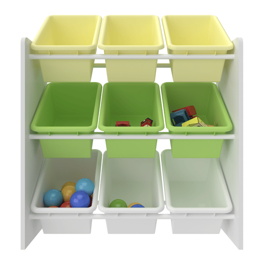Estante para crianças Muxía 3 níveis dinossauro aglomeradoplástico 60 x 62 x 27 cm multicolor en.casa