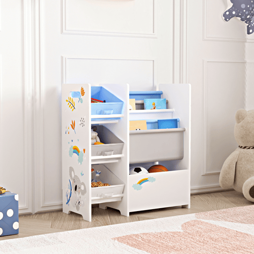 Estante para crianças Vimianzo motivo koala aglomeradotela 60 x 65 x 30 cm multicolor en.casa