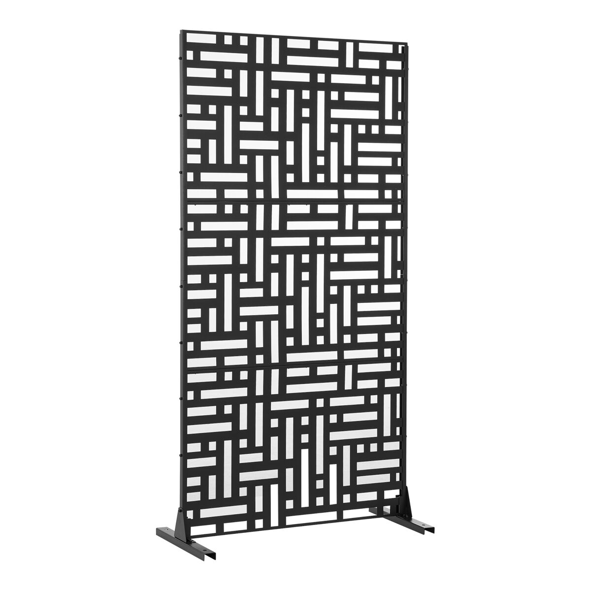 Tabique bernalda con diseño atractivo acero 180x90x40cm - negro [casa.pro]