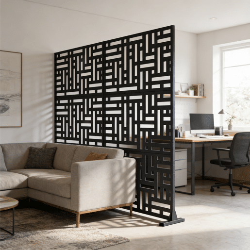 Parede divisória Bernalda aço 180x90cm - Preto casa.pro Parede divisória Bernalda aço 180x90cm - Preto casa.pro