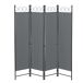 Biombo Separador de 4 Paneles Saragossa Biombo Separador de 4 Paneles Saragossa Gris Oscuro
