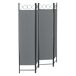 Biombo Separador de 4 Paneles Saragossa Biombo Separador de 4 Paneles Saragossa Gris Oscuro