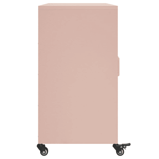 vidaXL Aparador 100,5x39x72 cm aço rosa