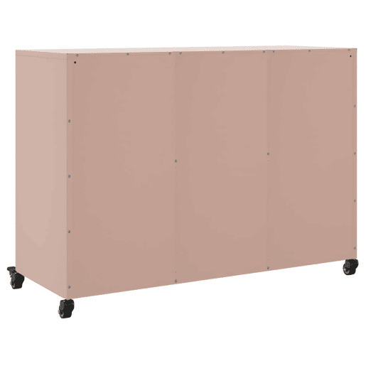 vidaXL Aparador 100,5x39x72 cm aço rosa