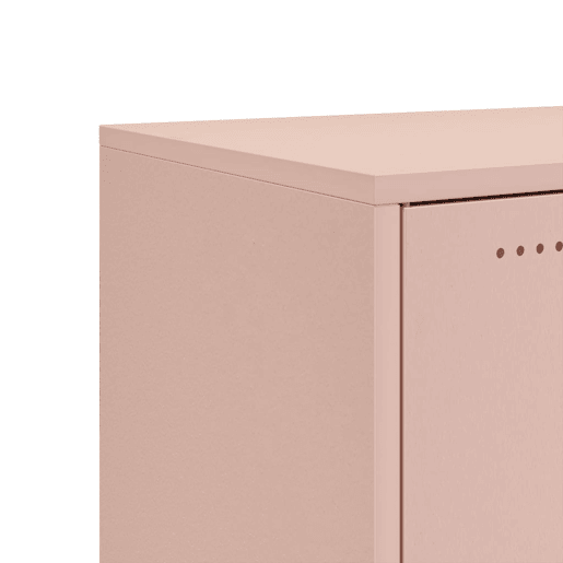 vidaXL Aparador 100,5x39x72 cm aço rosa