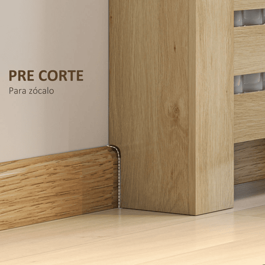 HOMCOM Cobertura para Radiador com Gavetas Cobertura para Radiador de MDF para Sala de Estar Dormitório Corredor 111x19x95,5 cm Carvalho