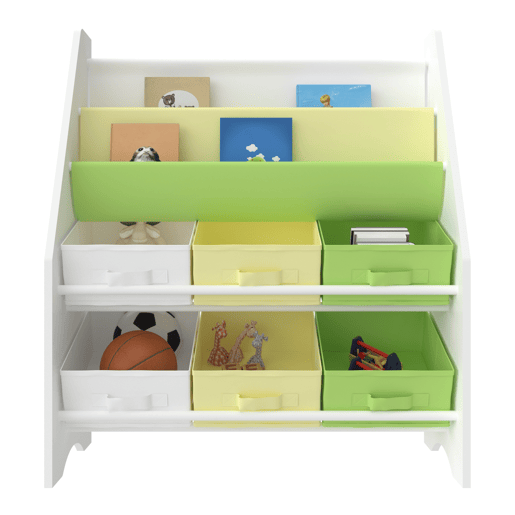 Estante para crianças Ponteceso motivo dinossauro aglomeradotela 74 x 62 x 27 cm multicolorido en.casa