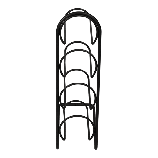 Garrafeira Anchamps para 4 garrafas em metal 44 x 12 x 21 cm preto en.casa