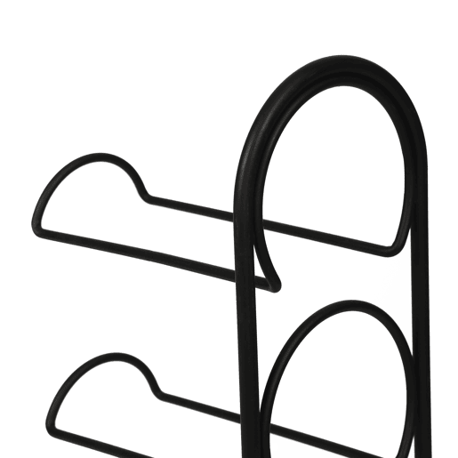 Garrafeira Anchamps para 4 garrafas em metal 44 x 12 x 21 cm preto en.casa